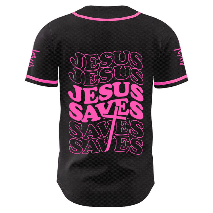 Christianartworkshop Maillot de baseball unisexe personnalisé « Jésus sauve » - image 16