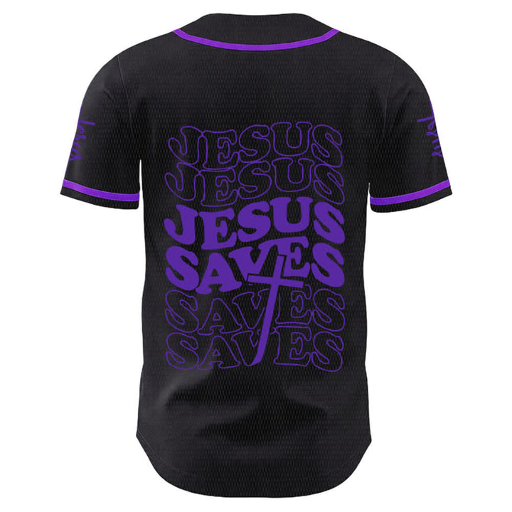 Christianartworkshop Maillot de baseball unisexe personnalisé « Jésus sauve » - image 22