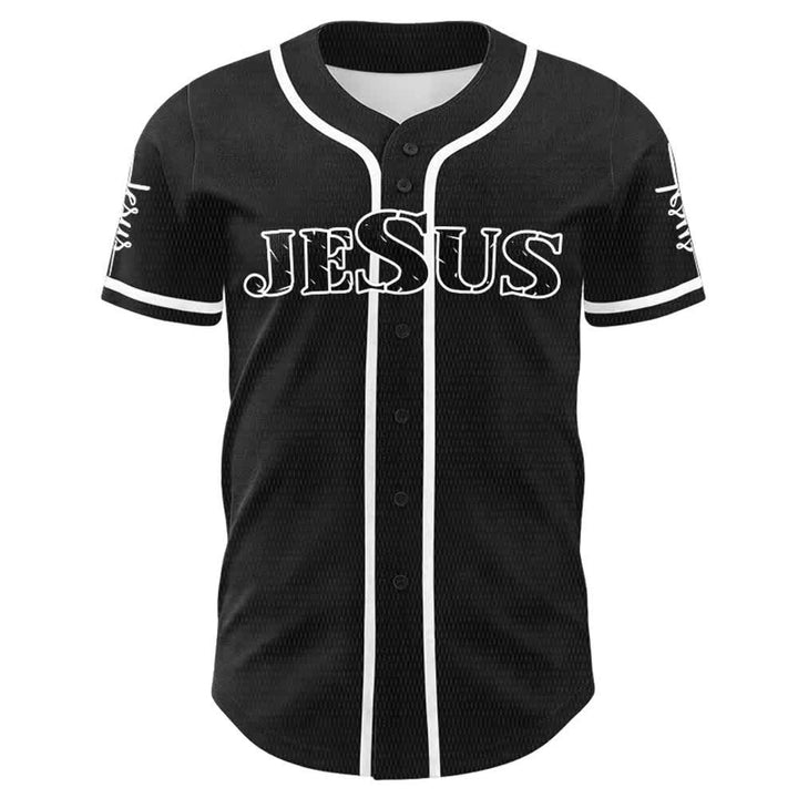 Christianartworkshop Maillot de baseball unisexe « You Need Jesus Faith Statement » - image 5