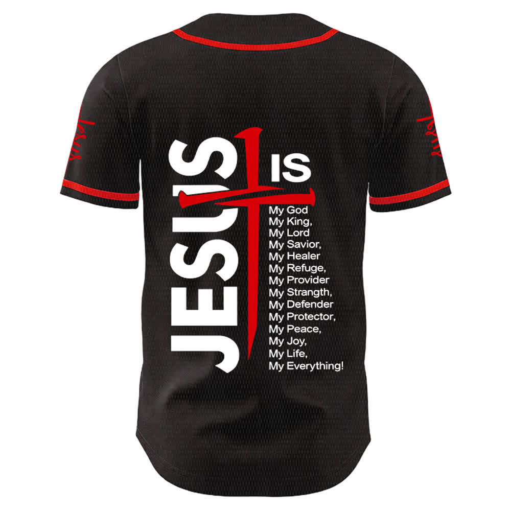 Christianartworkshop Maillot de baseball unisexe « Jésus est mon tout » - image 4