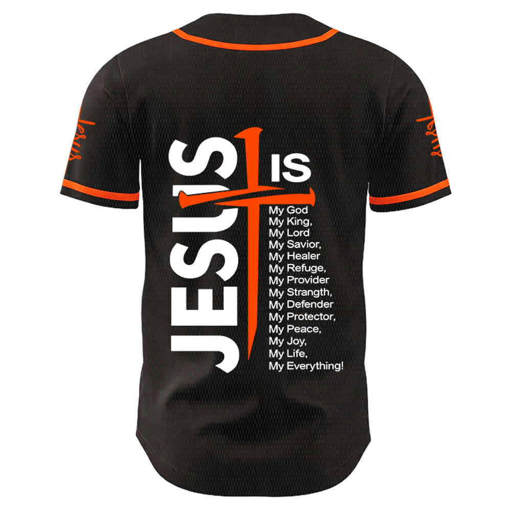 Christianartworkshop Maillot de baseball unisexe « Jésus est mon tout » - image 13