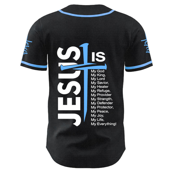 Christianartworkshop Maillot de baseball unisexe « Jésus est mon tout » - image 1