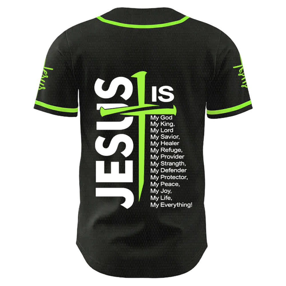 Christianartworkshop Maillot de baseball unisexe « Jésus est mon tout » - image 19