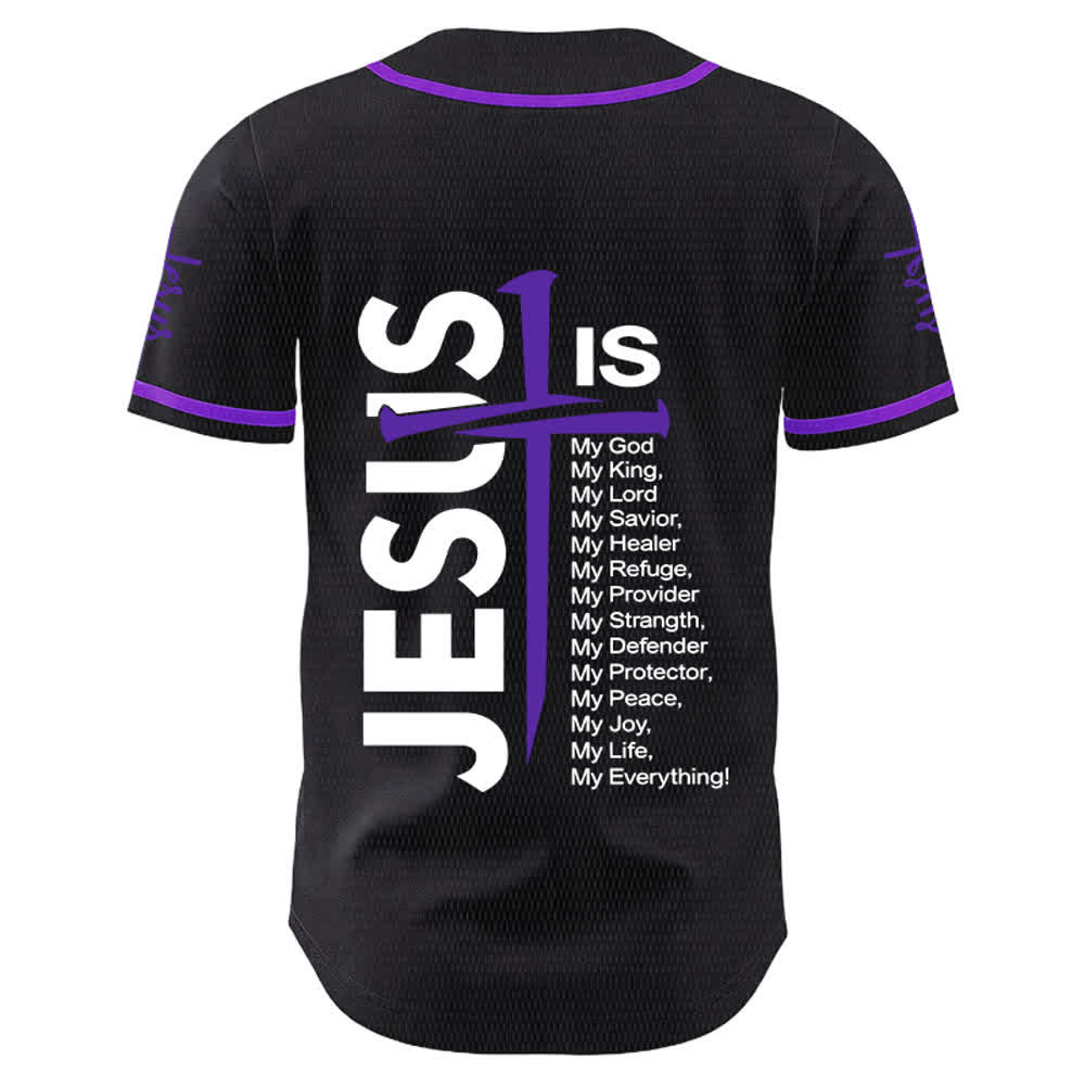 Christianartworkshop Maillot de baseball unisexe « Jésus est mon tout » - image 22