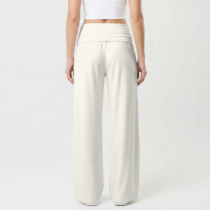 Christianartworkshop Pantalon large décontracté pour femme « Foi et impossible à faire » avec inscription « Foi en dessin animé ». - image 2