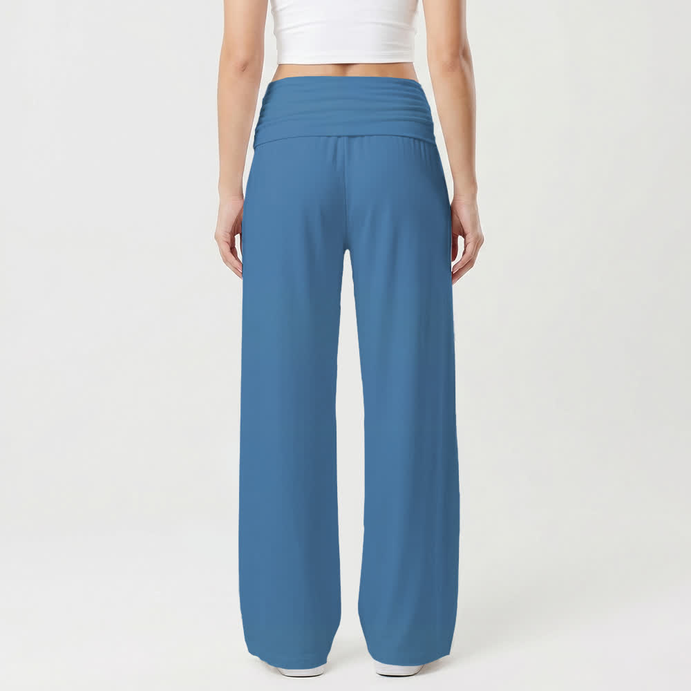 Christianartworkshop Pantalon large pour femme, style décontracté, avec une illustration de la Vierge Marie miraculeuse et des versets bibliques portugais. - image 11