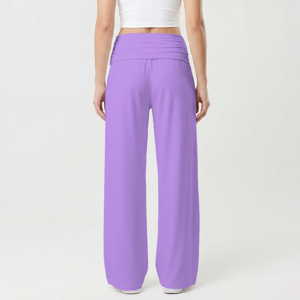 Christianartworkshop Pantalon large pour femme, style décontracté, avec une illustration de la Vierge Marie miraculeuse et des versets bibliques portugais. - image 8