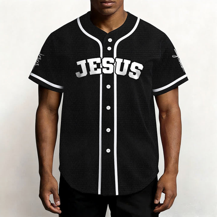 Christianartworkshop Maillot de baseball unisexe personnalisé classique Jésus - image 4