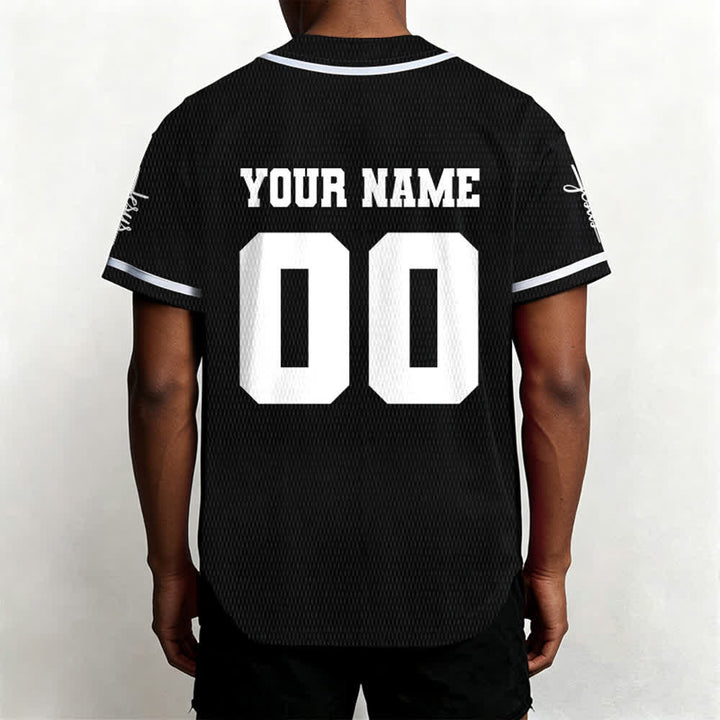 Christianartworkshop Maillot de baseball unisexe personnalisé classique Jésus - image 5
