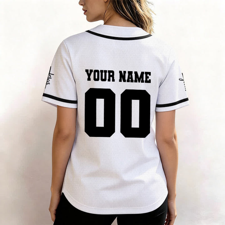 Christianartworkshop Maillot de baseball unisexe personnalisé classique Jésus - image 15