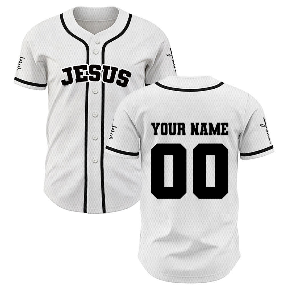 Christianartworkshop Maillot de baseball unisexe personnalisé classique Jésus - image 9