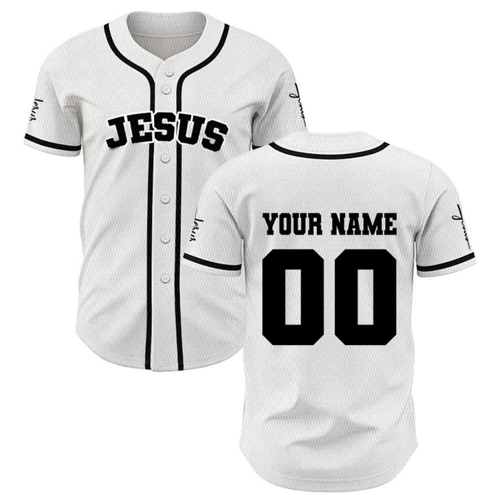 Christianartworkshop Maillot de baseball unisexe personnalisé classique Jésus - image 9