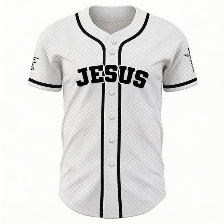 Christianartworkshop Maillot de baseball unisexe personnalisé classique Jésus - image 10