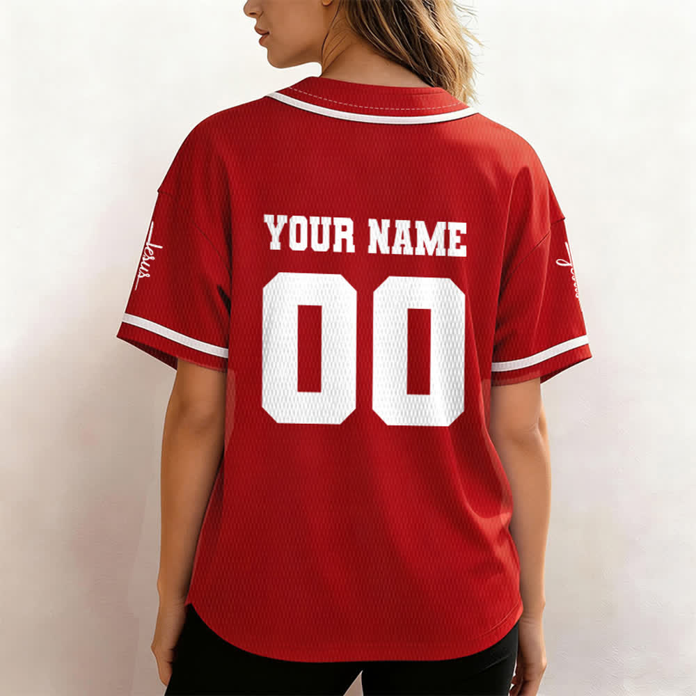 Christianartworkshop Maillot de baseball unisexe personnalisé classique Jésus - image 21