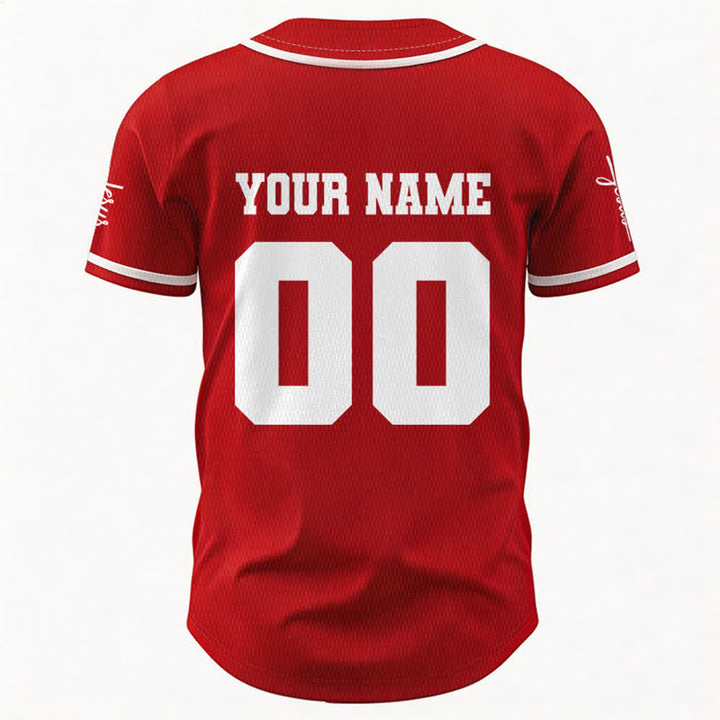 Christianartworkshop Maillot de baseball unisexe personnalisé classique Jésus - image 19