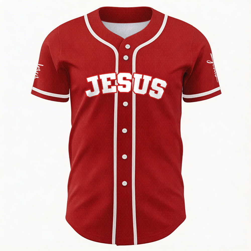 Christianartworkshop Maillot de baseball unisexe personnalisé classique Jésus - image 18