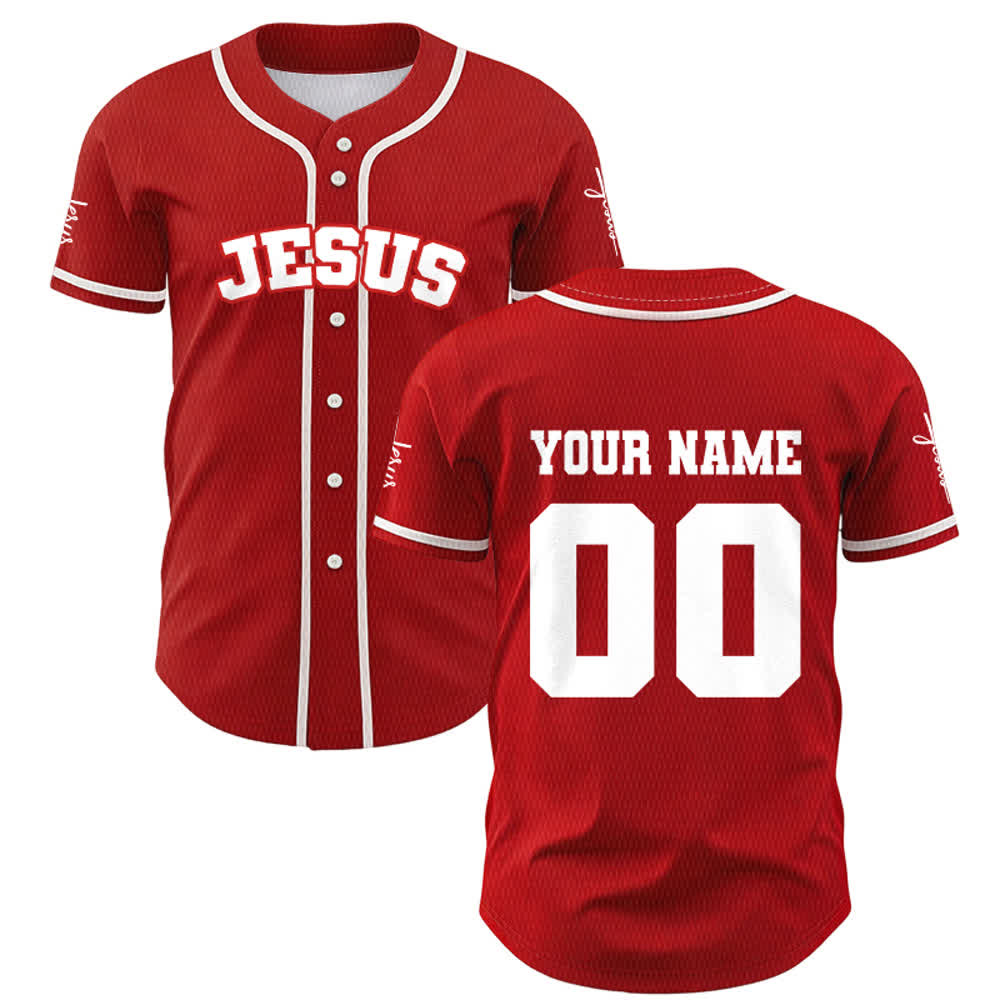 Christianartworkshop Maillot de baseball unisexe personnalisé classique Jésus - image 17