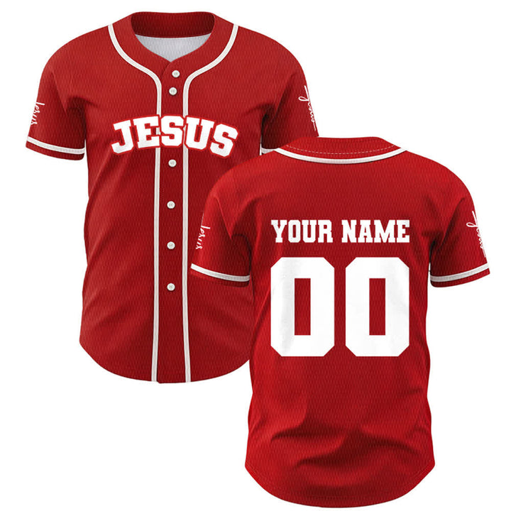 Christianartworkshop Maillot de baseball unisexe personnalisé classique Jésus - image 17