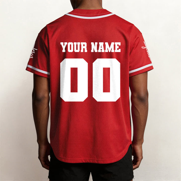 Christianartworkshop Maillot de baseball unisexe personnalisé classique Jésus - image 23