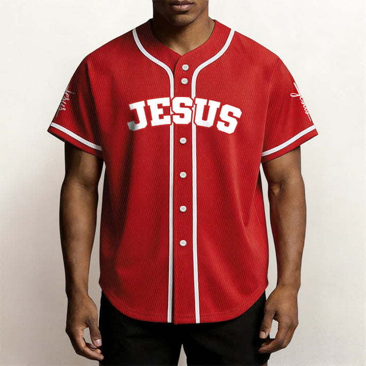 Christianartworkshop Maillot de baseball unisexe personnalisé classique Jésus - image 22