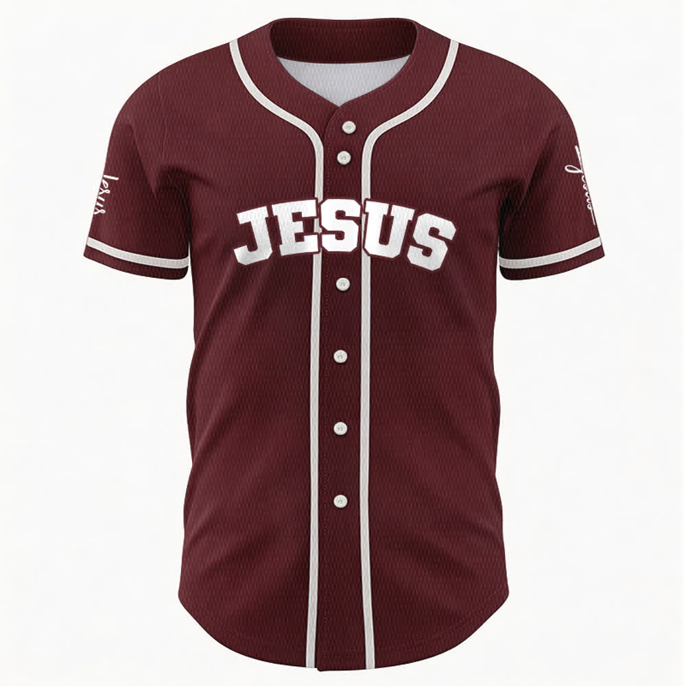 Christianartworkshop Maillot de baseball unisexe personnalisé classique Jésus - image 26