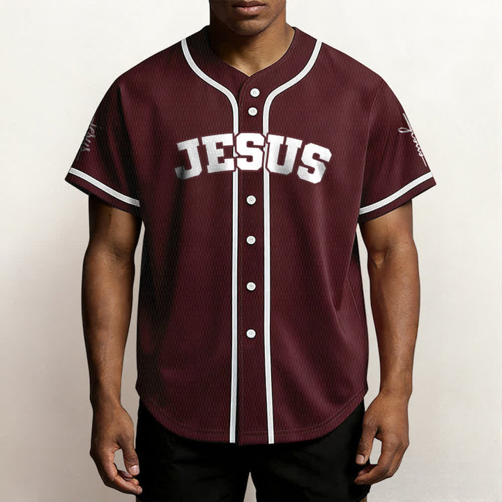 Christianartworkshop Maillot de baseball unisexe personnalisé classique Jésus - image 28