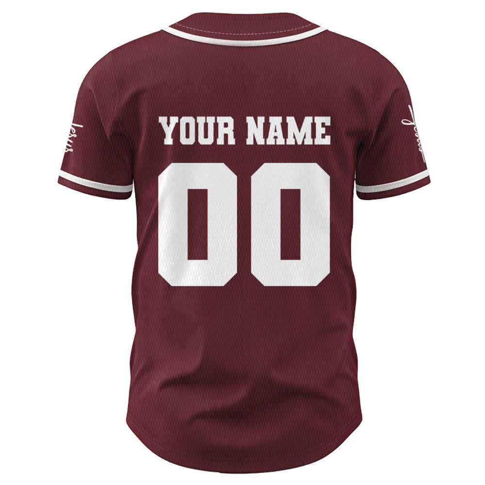 Christianartworkshop Maillot de baseball unisexe personnalisé classique Jésus - image 27