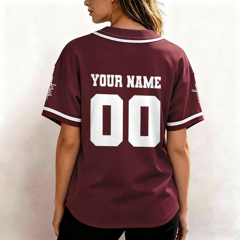 Christianartworkshop Maillot de baseball unisexe personnalisé classique Jésus - image 31