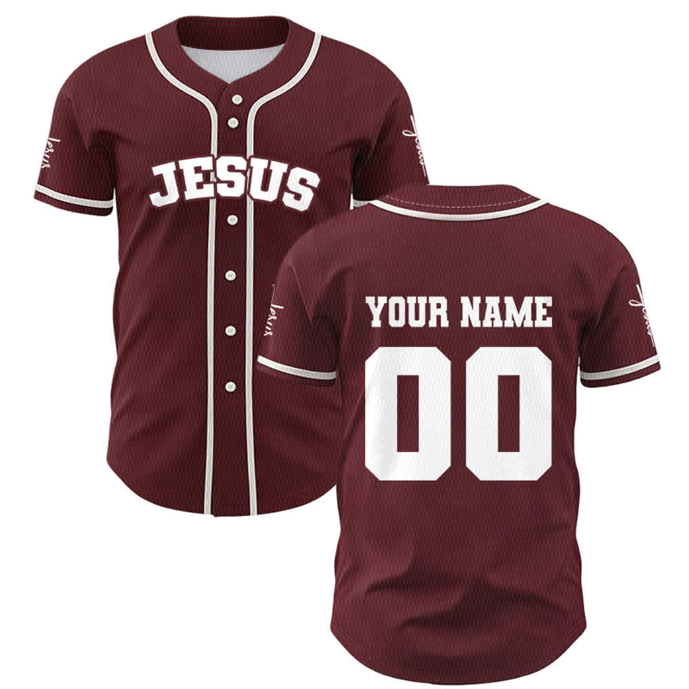Christianartworkshop Maillot de baseball unisexe personnalisé classique Jésus - image 25