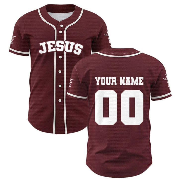Christianartworkshop Maillot de baseball unisexe personnalisé classique Jésus - image 25