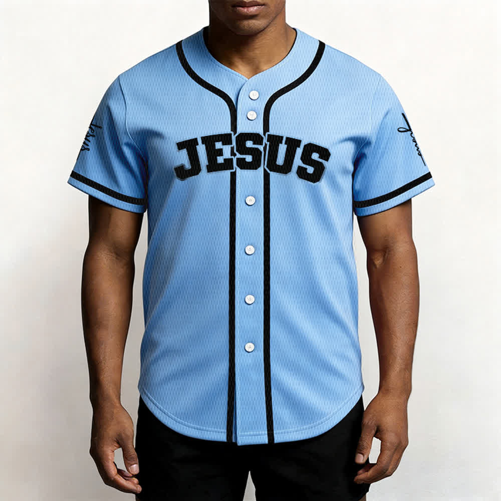 Christianartworkshop Maillot de baseball unisexe personnalisé classique Jésus - image 36