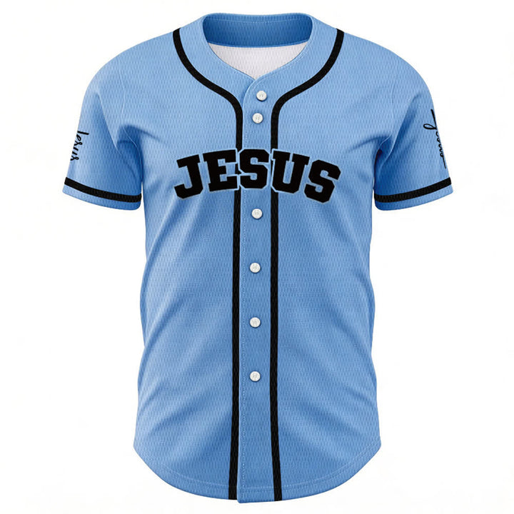 Christianartworkshop Maillot de baseball unisexe personnalisé classique Jésus - image 34