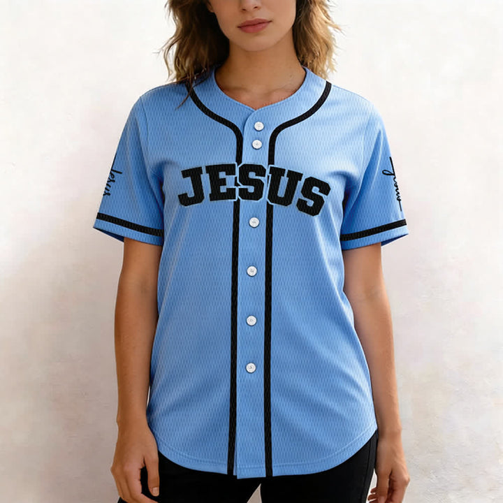 Christianartworkshop Maillot de baseball unisexe personnalisé classique Jésus - image 38