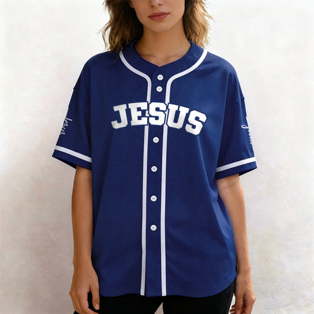 Christianartworkshop Maillot de baseball unisexe personnalisé classique Jésus - image 46