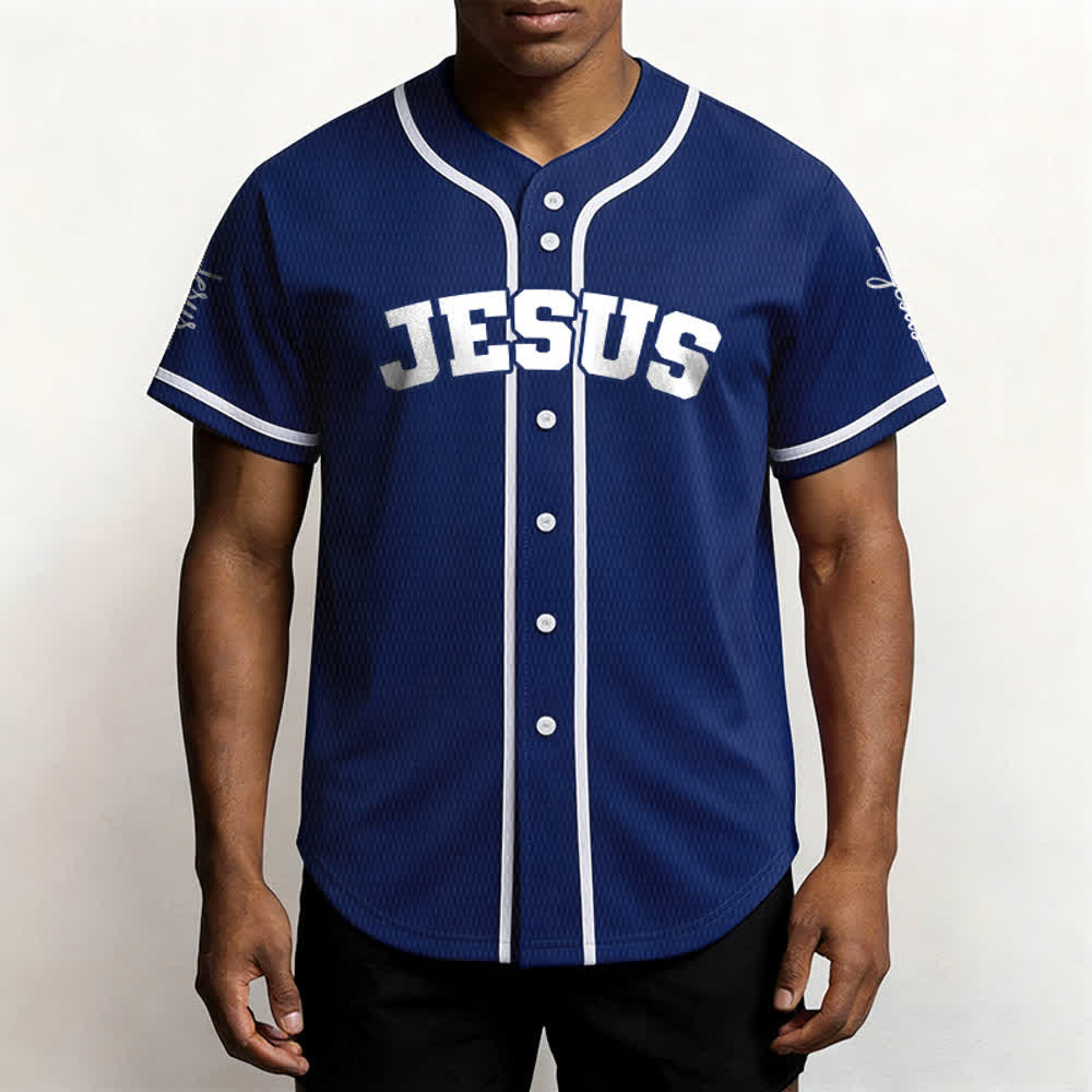 Christianartworkshop Maillot de baseball unisexe personnalisé classique Jésus - image 44