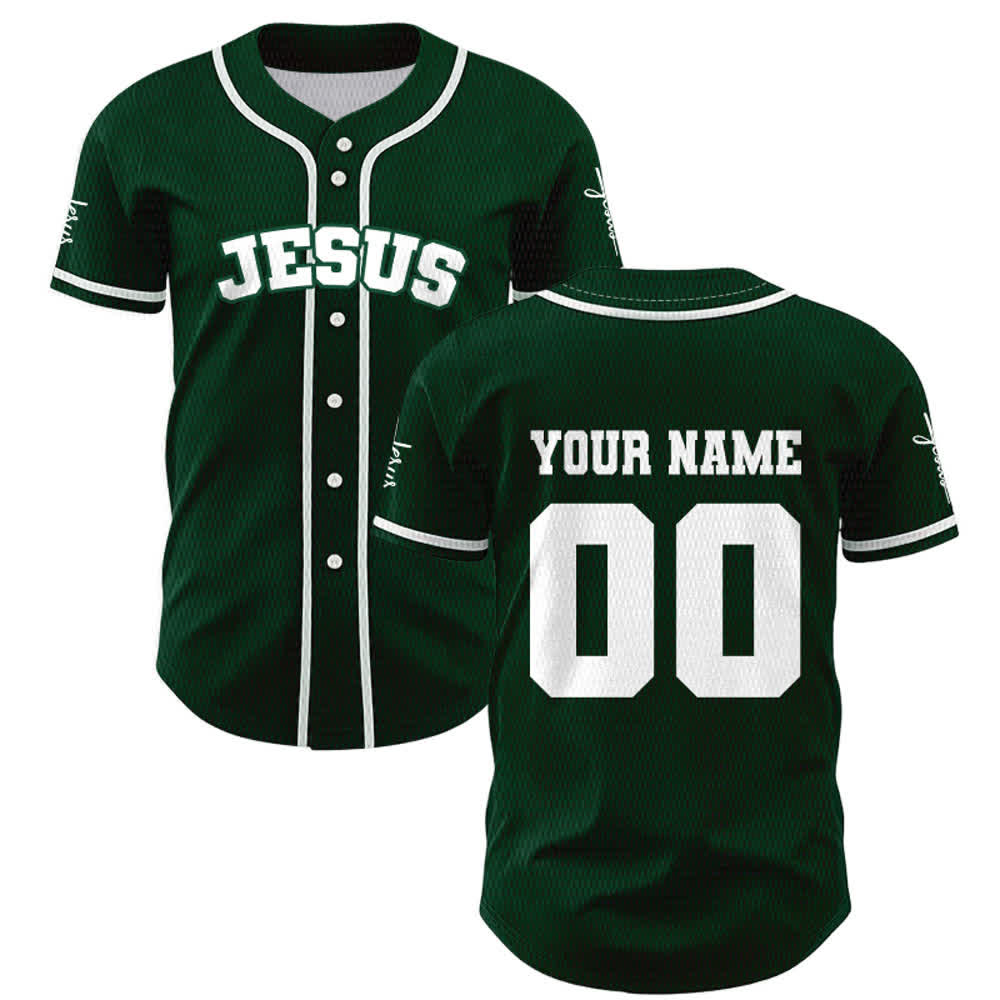 Christianartworkshop Maillot de baseball unisexe personnalisé classique Jésus - image 49