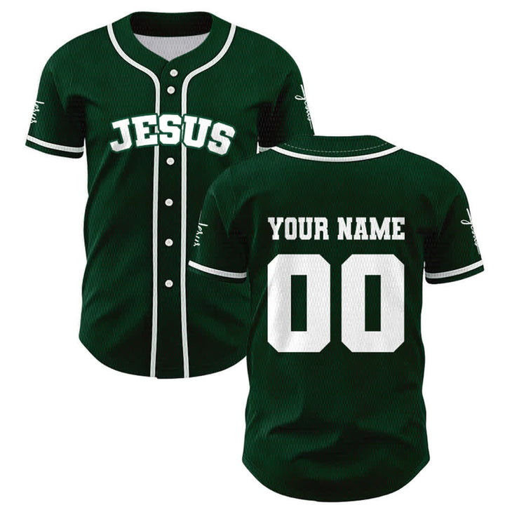 Christianartworkshop Maillot de baseball unisexe personnalisé classique Jésus - image 49