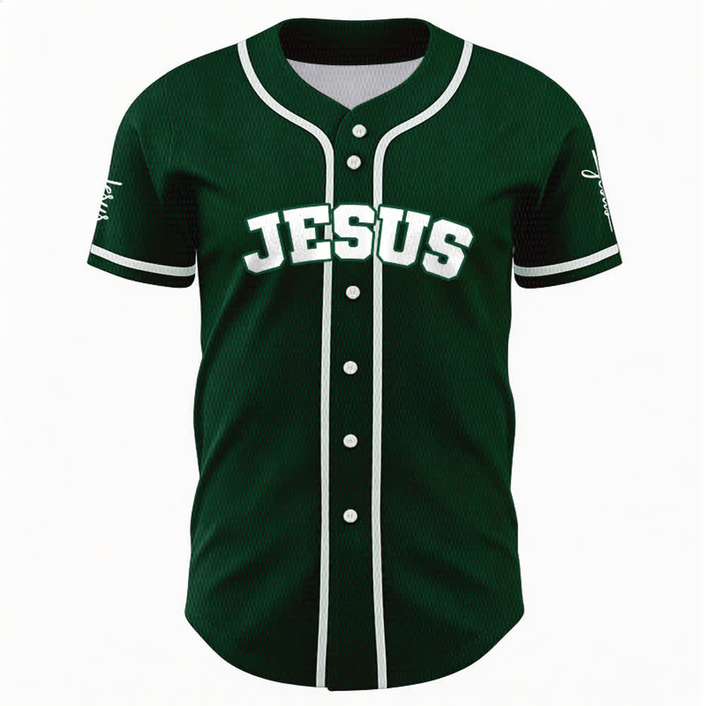 Christianartworkshop Maillot de baseball unisexe personnalisé classique Jésus - image 50