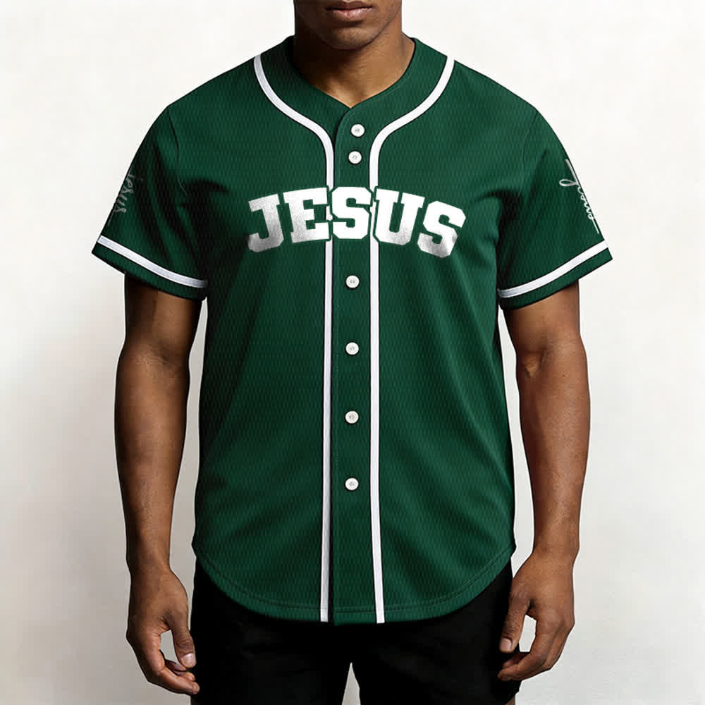 Christianartworkshop Maillot de baseball unisexe personnalisé classique Jésus - image 52