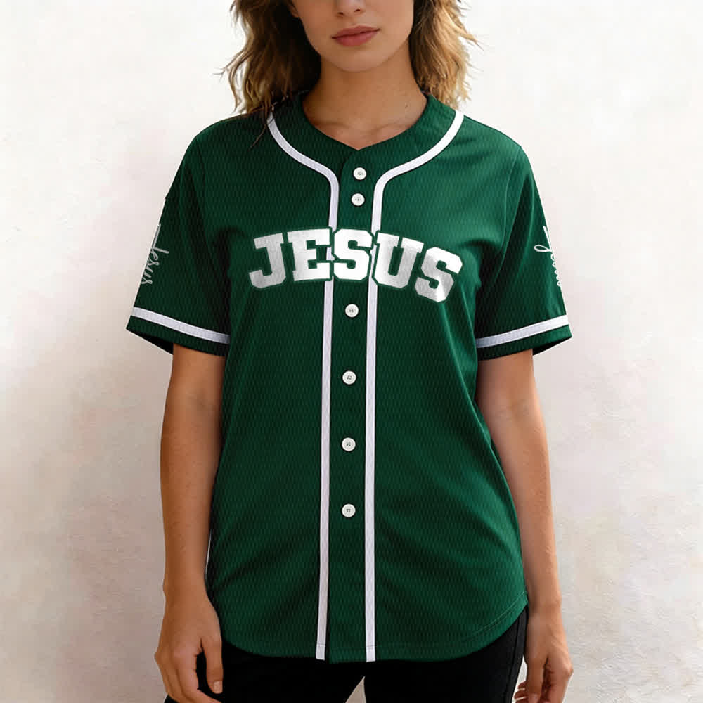 Christianartworkshop Maillot de baseball unisexe personnalisé classique Jésus - image 54