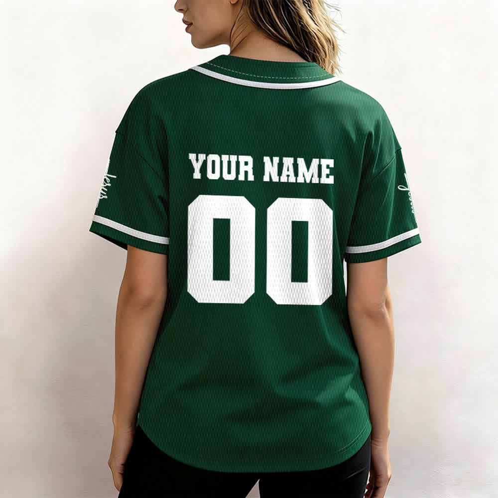 Christianartworkshop Maillot de baseball unisexe personnalisé classique Jésus - image 55