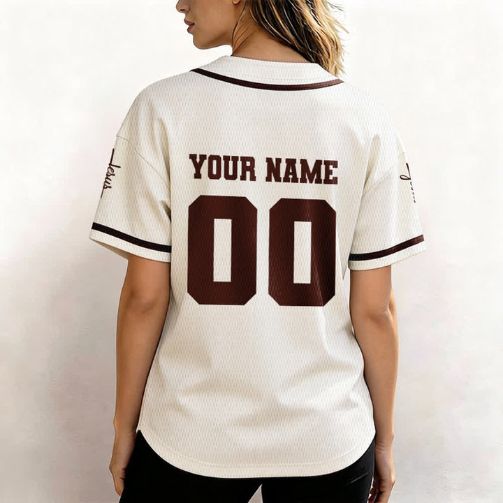Christianartworkshop Maillot de baseball unisexe personnalisé classique Jésus - image 63