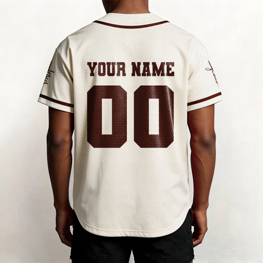 Christianartworkshop Maillot de baseball unisexe personnalisé classique Jésus - image 61