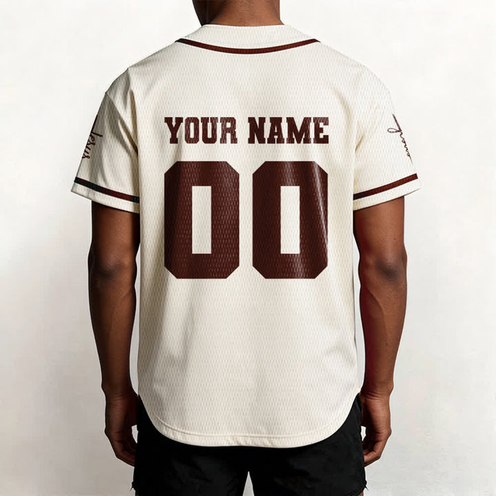 Christianartworkshop Maillot de baseball unisexe personnalisé classique Jésus - image 61