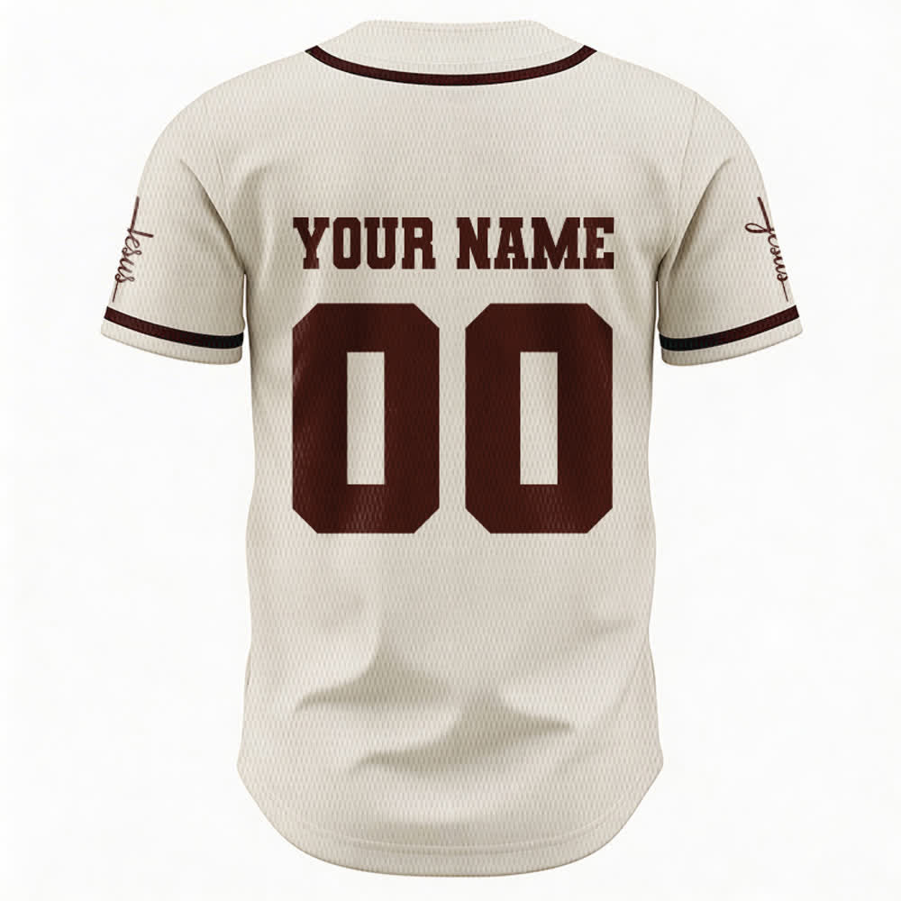 Christianartworkshop Maillot de baseball unisexe personnalisé classique Jésus - image 59