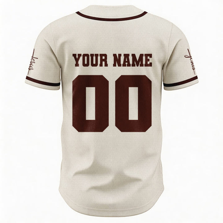 Christianartworkshop Maillot de baseball unisexe personnalisé classique Jésus - image 59