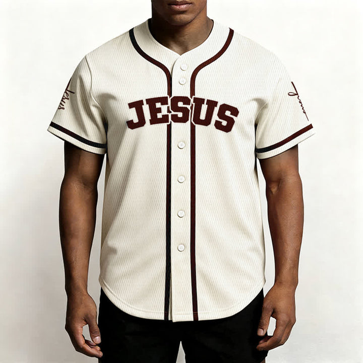 Christianartworkshop Maillot de baseball unisexe personnalisé classique Jésus - image 60