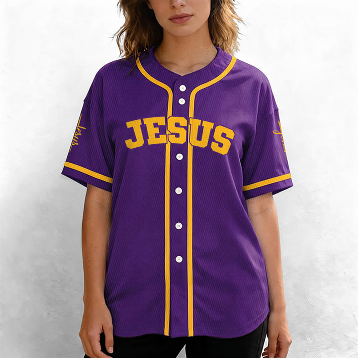 Christianartworkshop Maillot de baseball unisexe personnalisé classique Jésus - image 68