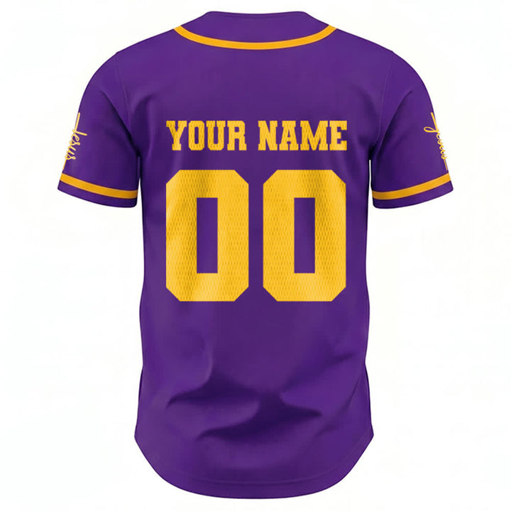 Christianartworkshop Maillot de baseball unisexe personnalisé classique Jésus - image 67
