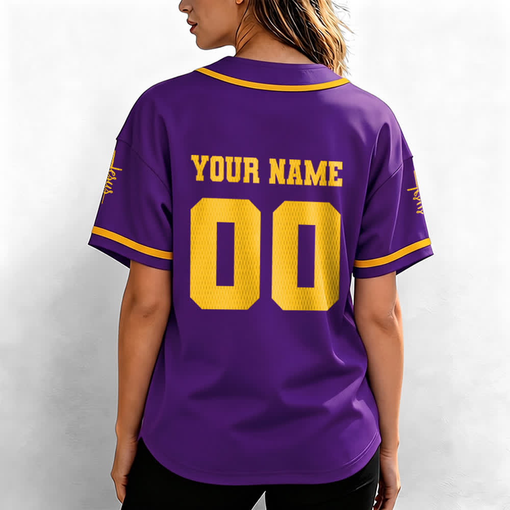 Christianartworkshop Maillot de baseball unisexe personnalisé classique Jésus - image 69